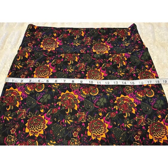 Women's LuLaRoe Floral Straight & Pencil Midi Skirt Polyester Blend Size Large - Picture 11 of 12